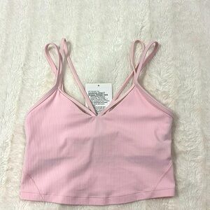 Lululemon Align Strappy Ribbed Tank top Light Pink Size 4
